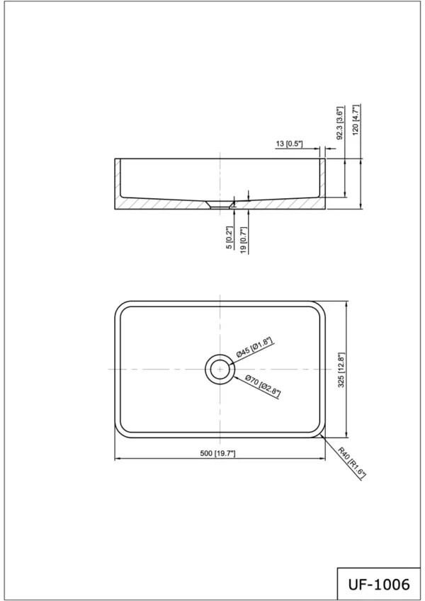 Lavabo de sobreponer de microcemento - Image 3