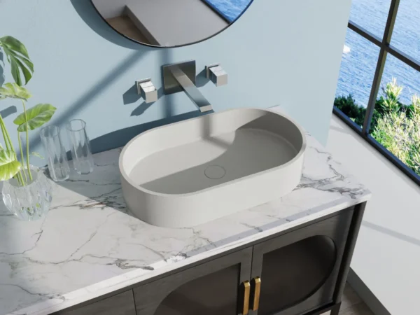 Lavabo de sobreponer de microcemento - Image 2