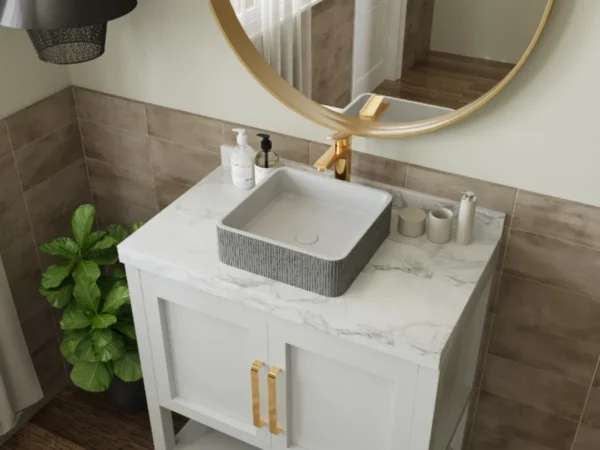 Lavabo de sobreponer de microcemento - Image 2